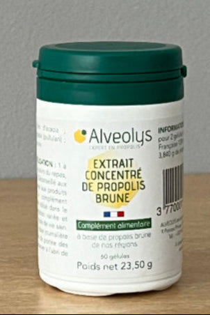 Gélules de propolis brune de nos Régions 